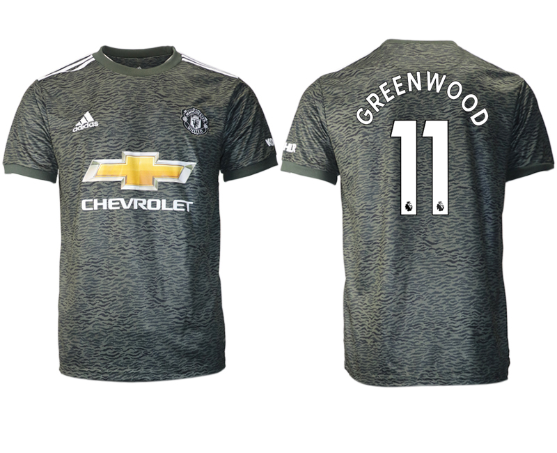 Men 2020-2021 club Manchester United away aaa version #11 black Soccer Jerseys